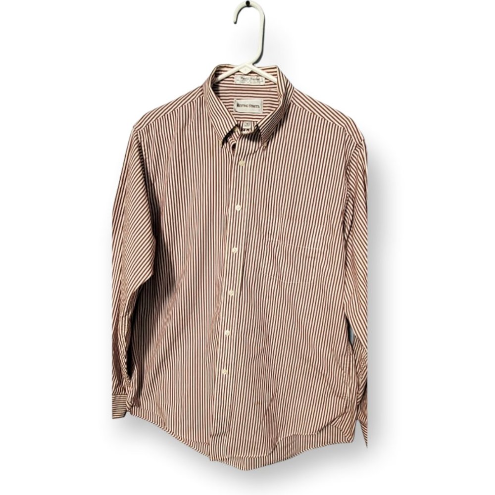 Meeting Street Striped Long Sleeve Dress Shirt